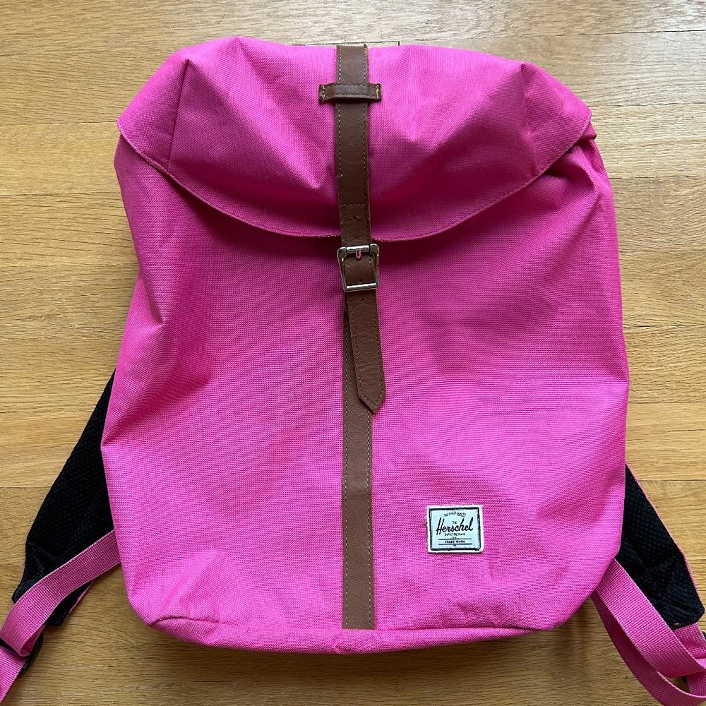 HERSCHEL Supply Company Post Backpack Laptop Sleeve Travel Bag Hot Pink